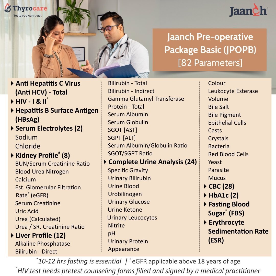 JAANCH PRE-OPERATIVE PACKAGE MINI